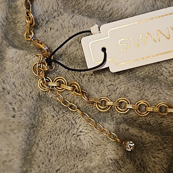 Canvas Gold Tone link necklace NWT - Picture 4 of 5